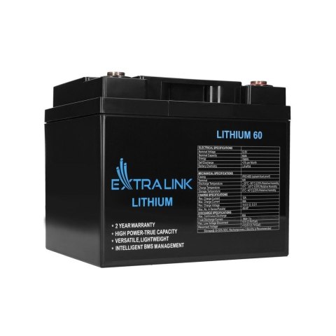 Akumulator LiFePO4 60AH 12.8V BMS EX.30448 Akumulator LiFePO4 60AH 12.8V BMS EX.30448