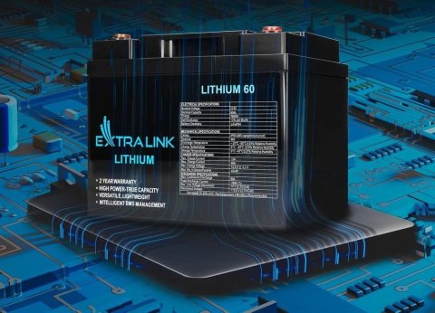 Akumulator LiFePO4 60AH 12.8V BMS EX.30448 Akumulator LiFePO4 60AH 12.8V BMS EX.30448