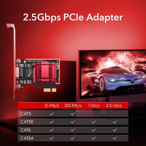 Karta sieciowa PE25 2.5 Gb PCI-E Karta sieciowa PE25 2.5 Gb PCI-E