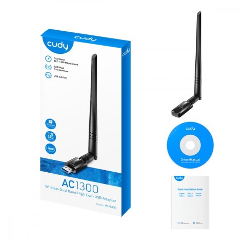 Karta sieciowa WU1400 USB 3.0 AC1300 Karta sieciowa WU1400 USB 3.0 AC1300