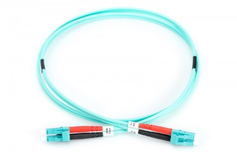 Patch cord światłowodowy FO LC-LC MM 50/125 OM3 duplex LSOH 10m Patch cord światłowodowy FO LC-LC MM 50/125 OM3 duplex LSOH 10m