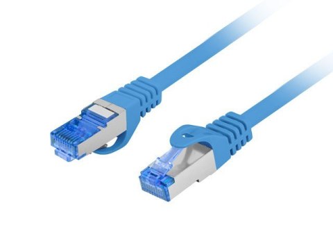 Patchcord kat.6a S/FTP LSZH CCA 0.25m niebieski fluke Patchcord kat.6a S/FTP LSZH CCA 0.25m niebieski fluke