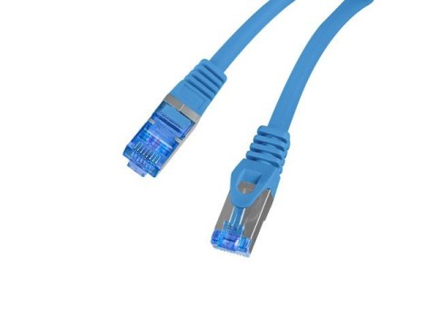 Patchcord kat.6a S/FTP LSZH CCA 0.25m niebieski fluke Patchcord kat.6a S/FTP LSZH CCA 0.25m niebieski fluke