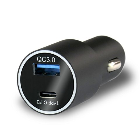 Ładowarka samochodowa CC-20Q USB QC3.0 oraz USB-C PD 36W Ładowarka samochodowa CC-20Q USB QC3.0 oraz USB-C PD 36W