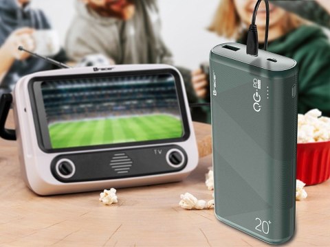 Powerbank Kori 20000mAh QC3.0-PD20W GR zielony Powerbank Kori 20000mAh QC3.0-PD20W GR zielony