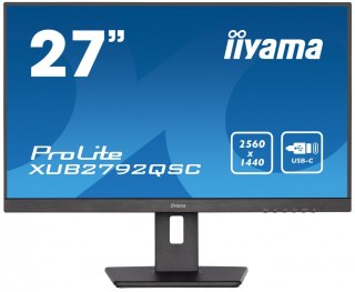Monitor 27 cali XUB2792QSC-B5 IPS,QHD,USB-C,HDMI,DP,USB3.0,HAS(150mm)