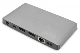 Stacja dokująca USB-C 11-portów z Thunderbolt 3, 8K 30Hz, PD 3.0, RJ45, Aluminiowa