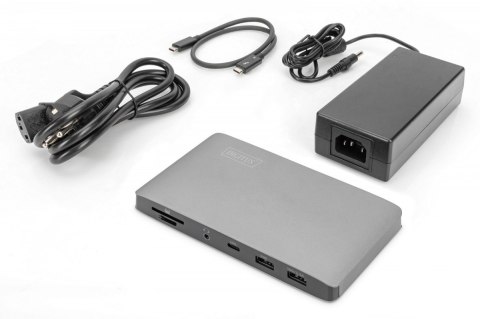 Stacja dokująca USB-C 11-portów z Thunderbolt 3, 8K 30Hz, PD 3.0, RJ45, Aluminiowa Stacja dokująca USB-C 11-portów z Thunderbolt 3, 8K 30Hz, PD 3.0, RJ45, Aluminiowa
