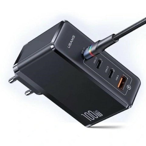 Ładowarka sieciowa GaN 100W PD 3xUSB-C/ USB T50 Ładowarka sieciowa GaN 100W PD 3xUSB-C/ USB T50