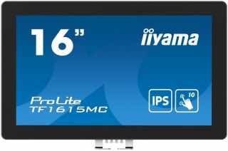Monitor 15.6 cala TF1615MC-B1 IPS,pojemnościowa 10 punktów,450cd/m2,IP65,7H,HDMI,DP,VGA