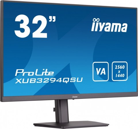 Monitor 32 cale XUB3294QSU-B1 VA,WQHD,HDMI,DP,HAS(150mm),USB3.0,2x2W Monitor 32 cale XUB3294QSU-B1 VA,WQHD,HDMI,DP,HAS(150mm),USB3.0,2x2W