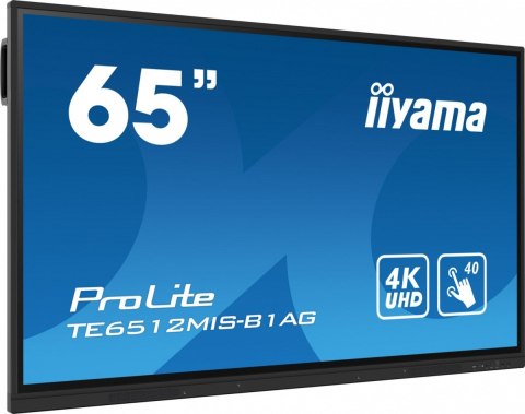 Monitor interaktywny 65 cali TE6512MIS-B1AG INFRARED,40pkt,IPS,4K,,7H,WiFi Monitor interaktywny 65 cali TE6512MIS-B1AG INFRARED,40pkt,IPS,4K,,7H,WiFi