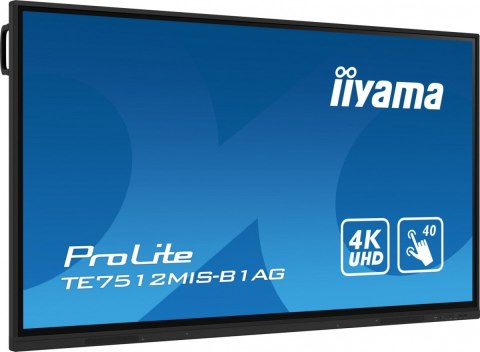 Monitor interaktywny 75 cali TE7512MIS-B1AG INFRARED,40pkt,IPS,4K,7H,WiFi