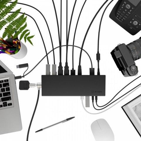 Stacja dokująca IB-DK2244AC 14w1,DP,HDMI,LAN, Audio,USB,Powerdelivery 60w Stacja dokująca IB-DK2244AC 14w1,DP,HDMI,LAN, Audio,USB,Powerdelivery 60w