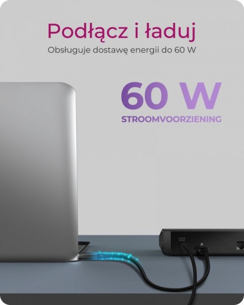 Stacja dokująca IB-DK2244AC 14w1,DP,HDMI,LAN, Audio,USB,Powerdelivery 60w Stacja dokująca IB-DK2244AC 14w1,DP,HDMI,LAN, Audio,USB,Powerdelivery 60w