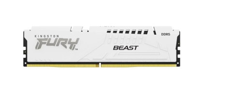 Pamięć DDR5 Fury Beast RGB 16GB(1*16GB)/5600 CL36 biała Pamięć DDR5 Fury Beast RGB 16GB(1*16GB)/5600 CL36 biała