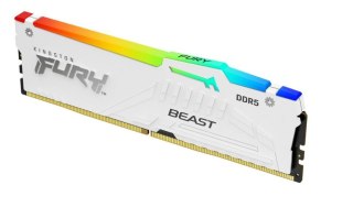 Pamięć DDR5 Fury Beast RGB 16GB(1*16GB)/5600 CL40 biała