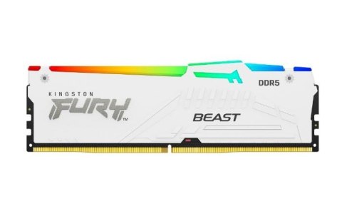 Pamięć DDR5 Fury Beast RGB 64GB(2*32GB)/5600Mhz CL40 biała Pamięć DDR5 Fury Beast RGB 64GB(2*32GB)/5600Mhz CL40 biała