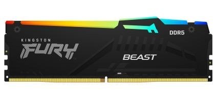 Pamięć DDR5 Fury Beast RGB 128GB(4*32GB)/5200 CL40 czarna Pamięć DDR5 Fury Beast RGB 128GB(4*32GB)/5200 CL40 czarna