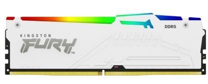 Pamięć DDR5 Fury Beast RGB 128GB(4*32GB)/5600 CL40 biała Pamięć DDR5 Fury Beast RGB 128GB(4*32GB)/5600 CL40 biała