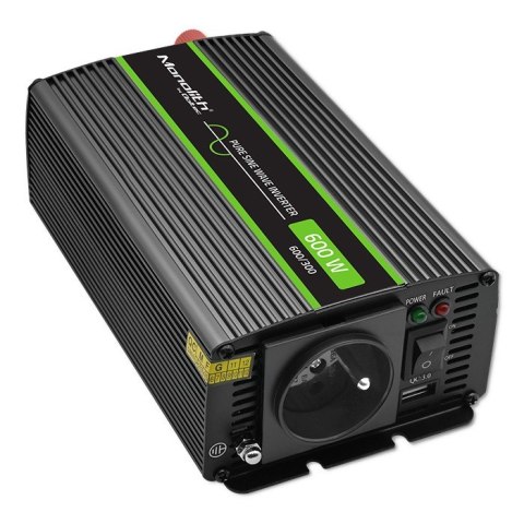 Przetwornica napięcia Monolith | 300W | 600W | 12V na 230V | Czysty Sinus Przetwornica napięcia Monolith | 300W | 600W | 12V na 230V | Czysty Sinus