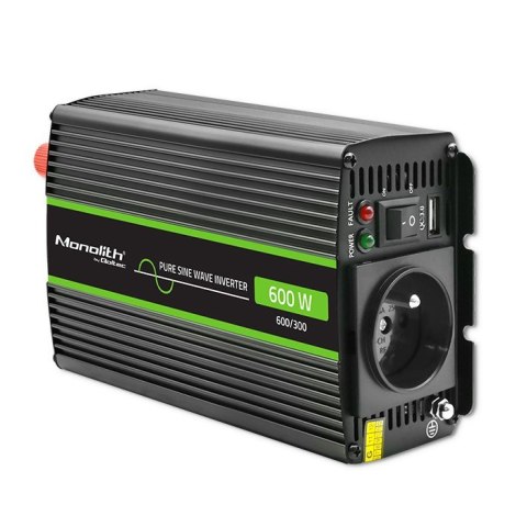 Przetwornica napięcia Monolith | 300W | 600W | 12V na 230V | Czysty Sinus Przetwornica napięcia Monolith | 300W | 600W | 12V na 230V | Czysty Sinus