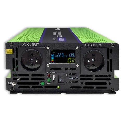 Przetwornica napięcia Monolith | ładowanie baterii | UPS | 2500W | 5000W | 12V na 230V | Czysty Sinus | LCD Przetwornica napięcia Monolith | ładowanie baterii | UPS | 2500W | 5000W | 12V na 230V | Czysty Sinus | LCD