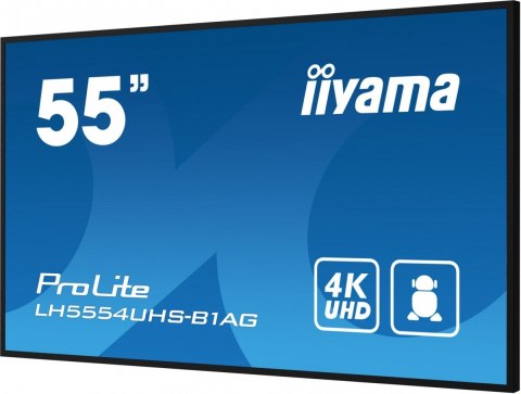 Monitor 55 cali LH5554UHS-B1AG 24/7, IPS, ANDROID.11, 4K, SDM, 2x10W Monitor 55 cali LH5554UHS-B1AG 24/7, IPS, ANDROID.11, 4K, SDM, 2x10W