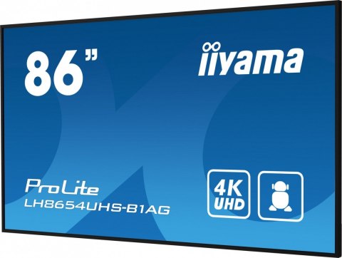 Monitor 86 cali LH8654UHS-B1AG 24/7, IPS, ANDROID.11, 4K, SDM, 2x10W