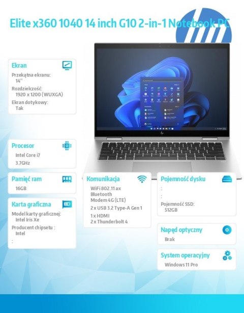 Notebook x360 1040G10 W11P/14 i7-1355U/512/16 81A04EA Notebook x360 1040G10 W11P/14 i7-1355U/512/16 81A04EA
