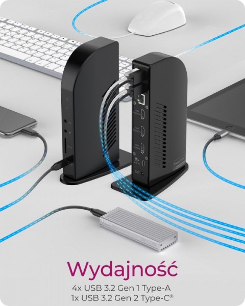 Stacja dokująca IB-DK2256AC 12in1,HDMI,DP,USB,CR,LAN,PD 96Watt Stacja dokująca IB-DK2256AC 12in1,HDMI,DP,USB,CR,LAN,PD 96Watt