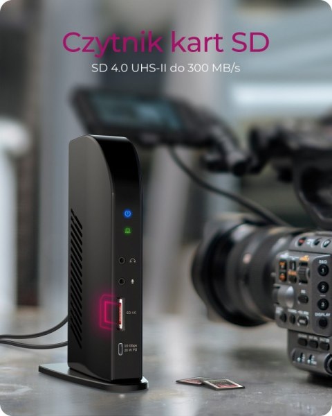 Stacja dokująca IB-DK2256AC 12in1,HDMI,DP,USB,CR,LAN,PD 96Watt Stacja dokująca IB-DK2256AC 12in1,HDMI,DP,USB,CR,LAN,PD 96Watt