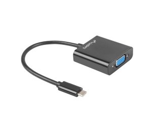 Adapter USB CM - VGA F 15cm czarny