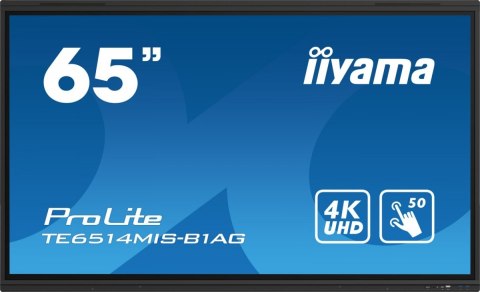 Monitor wielkoformatowy 65 cali TE6514MIS-B1AG INFRARED,50pkt,VA,4K,7H,WiFi,MIC,USB-C Monitor wielkoformatowy 65 cali TE6514MIS-B1AG INFRARED,50pkt,VA,4K,7H,WiFi,MIC,USB-C