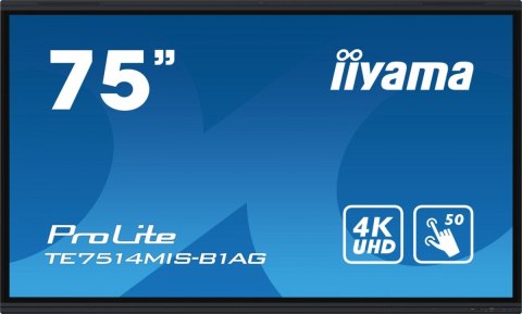 Monitor wielkoformatowy 75 cali TE7514MIS-B1AG INFRARED,50pkt,VA,4K,7H,WiFi,MIC,USB-c Monitor wielkoformatowy 75 cali TE7514MIS-B1AG INFRARED,50pkt,VA,4K,7H,WiFi,MIC,USB-c
