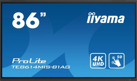 Monitor wielkoformatowy 85.6 cali TE8614MIS-B1AG INFRARED,50pkt,VA,4K,7H,WiFi,MIC,USB-C Monitor wielkoformatowy 85.6 cali TE8614MIS-B1AG INFRARED,50pkt,VA,4K,7H,WiFi,MIC,USB-C