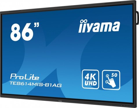 Monitor wielkoformatowy 85.6 cali TE8614MIS-B1AG INFRARED,50pkt,VA,4K,7H,WiFi,MIC,USB-C Monitor wielkoformatowy 85.6 cali TE8614MIS-B1AG INFRARED,50pkt,VA,4K,7H,WiFi,MIC,USB-C