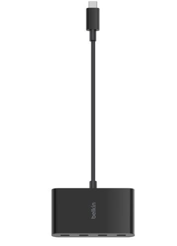 Stacja dokująca USB-C do 4xUSB-C czarny
