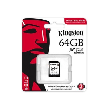 Karta pamięci SD 64GB Industrial C10 UHS-I U3 V30 A1 pSLC