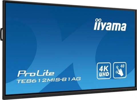 Monitor wielkoformatowy 85.6 cala TE8612MIS-B2AG INFRARED,40pkt,VA,4K,7H,WiFi Monitor wielkoformatowy 85.6 cala TE8612MIS-B2AG INFRARED,40pkt,VA,4K,7H,WiFi
