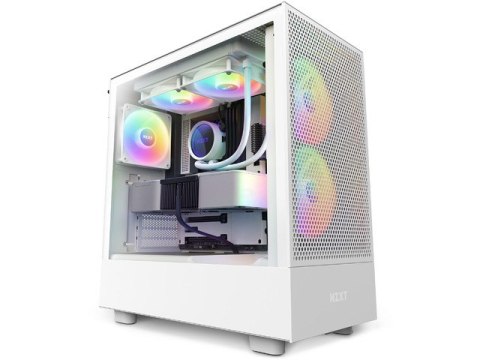 Obudowa H5 Flow RGB z oknem Biała Obudowa H5 Flow RGB z oknem Biała