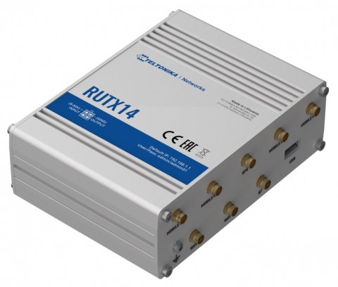 Router LTE RUTX14 (Cat12), WiFi, BLE, GNSS, Ethernet Router LTE RUTX14 (Cat12), WiFi, BLE, GNSS, Ethernet