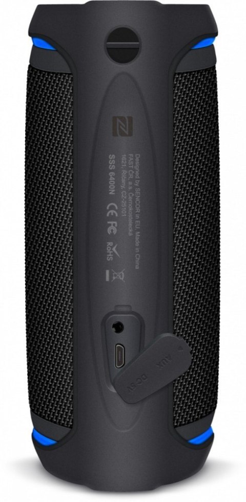 Głośnik Bluetooth SSS 6400 Sirius 30W, TWS, NFC, IPX6 Czarny Głośnik Bluetooth SSS 6400 Sirius 30W, TWS, NFC, IPX6 Czarny