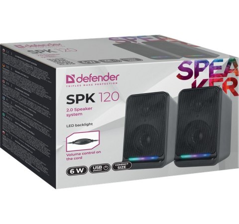 Głośniki komputerowe SPK-120 2.0 6W USB Głośniki komputerowe SPK-120 2.0 6W USB