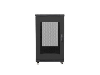Szafa stojąca 19 cali 22U 600x800 drzwi perforowane, czarna