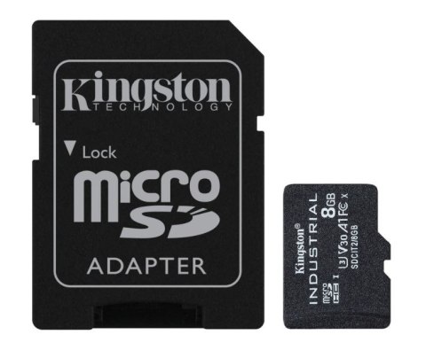 Karta pamięci microSD 8GB CL10 UHS-I Industrial bez adaptera Karta pamięci microSD 8GB CL10 UHS-I Industrial bez adaptera