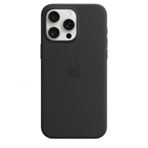 Etui silikonowe z MagSafe do iPhonea 15 Pro Max - czarne Etui silikonowe z MagSafe do iPhonea 15 Pro Max - czarne