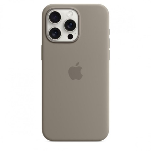 Etui silikonowe z MagSafe do iPhonea 15 Pro Max - popielaty brąz Etui silikonowe z MagSafe do iPhonea 15 Pro Max - popielaty brąz