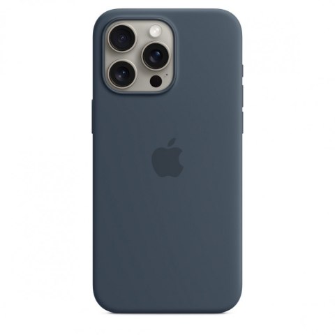 Etui silikonowe z MagSafe do iPhonea 15 Pro Max - sztormowy błękit Etui silikonowe z MagSafe do iPhonea 15 Pro Max - sztormowy błękit