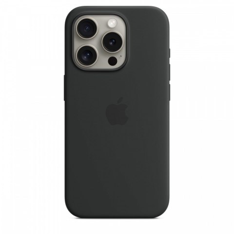 Etui silikonowe z MagSafe do iPhonea 15 Pro - czarne Etui silikonowe z MagSafe do iPhonea 15 Pro - czarne